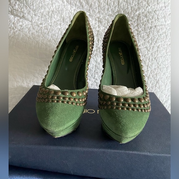 Sergio Rossi Suede Pump Size 38 - Picture 3 of 12